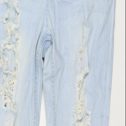 Jay Jays Womens Blue Cotton Skinny Jeans Size 6 L26 in Regular Zip