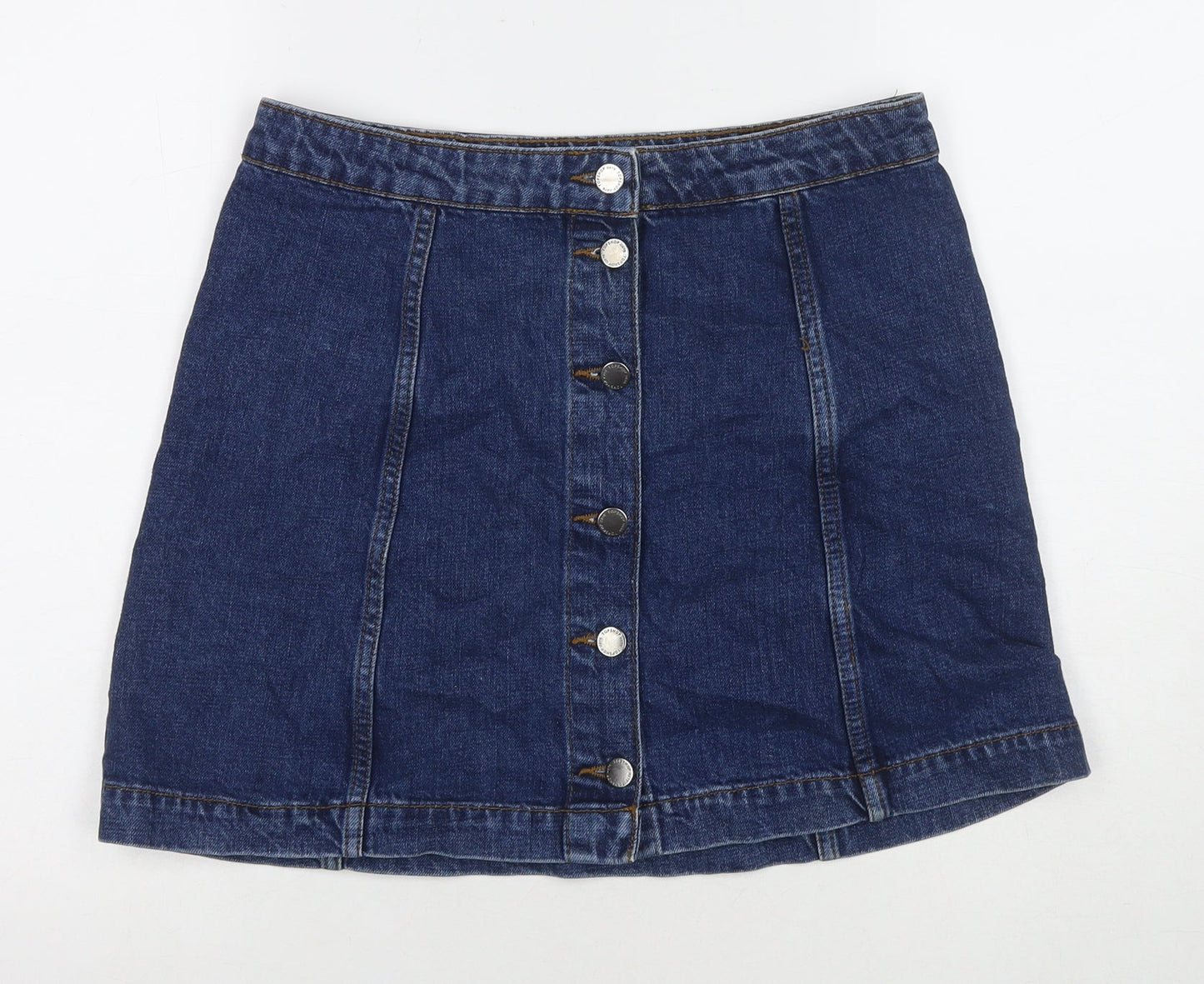 Womens UK Size 30 Topshop A-Line Denim Skirt