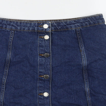 Womens UK Size 30 Topshop A-Line Denim Skirt