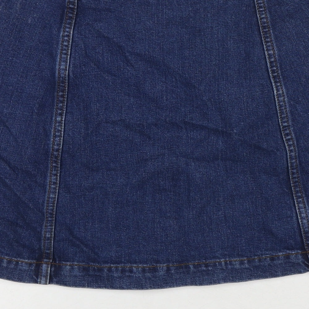 Womens UK Size 30 Topshop A-Line Denim Skirt