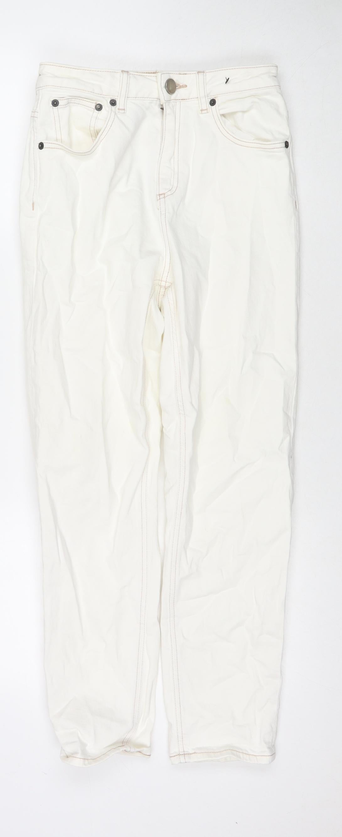 ASOS Womens White Cotton Skinny Jeans Size 26 L28 in Regular Zip