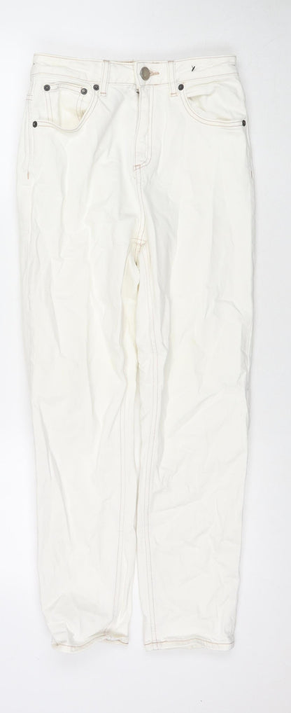 ASOS Womens White Cotton Skinny Jeans Size 26 L28 in Regular Zip