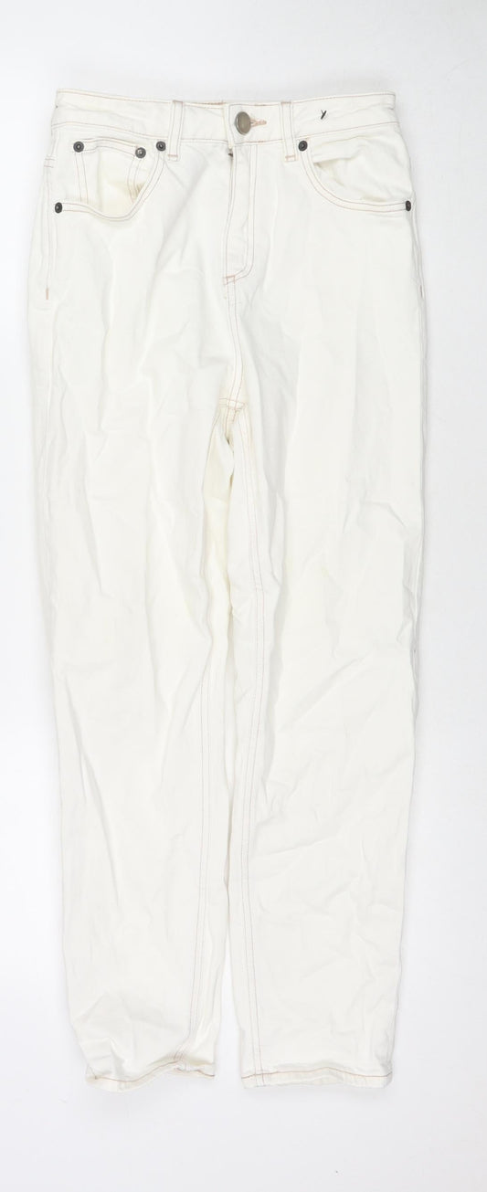 ASOS Womens White Cotton Skinny Jeans Size 26 L28 in Regular Zip