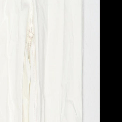 ASOS Womens White Cotton Skinny Jeans Size 26 L28 in Regular Zip