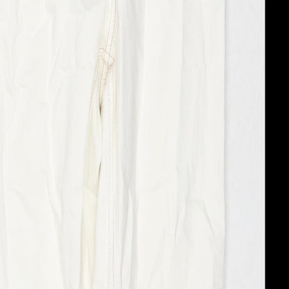ASOS Womens White Cotton Skinny Jeans Size 26 L28 in Regular Zip