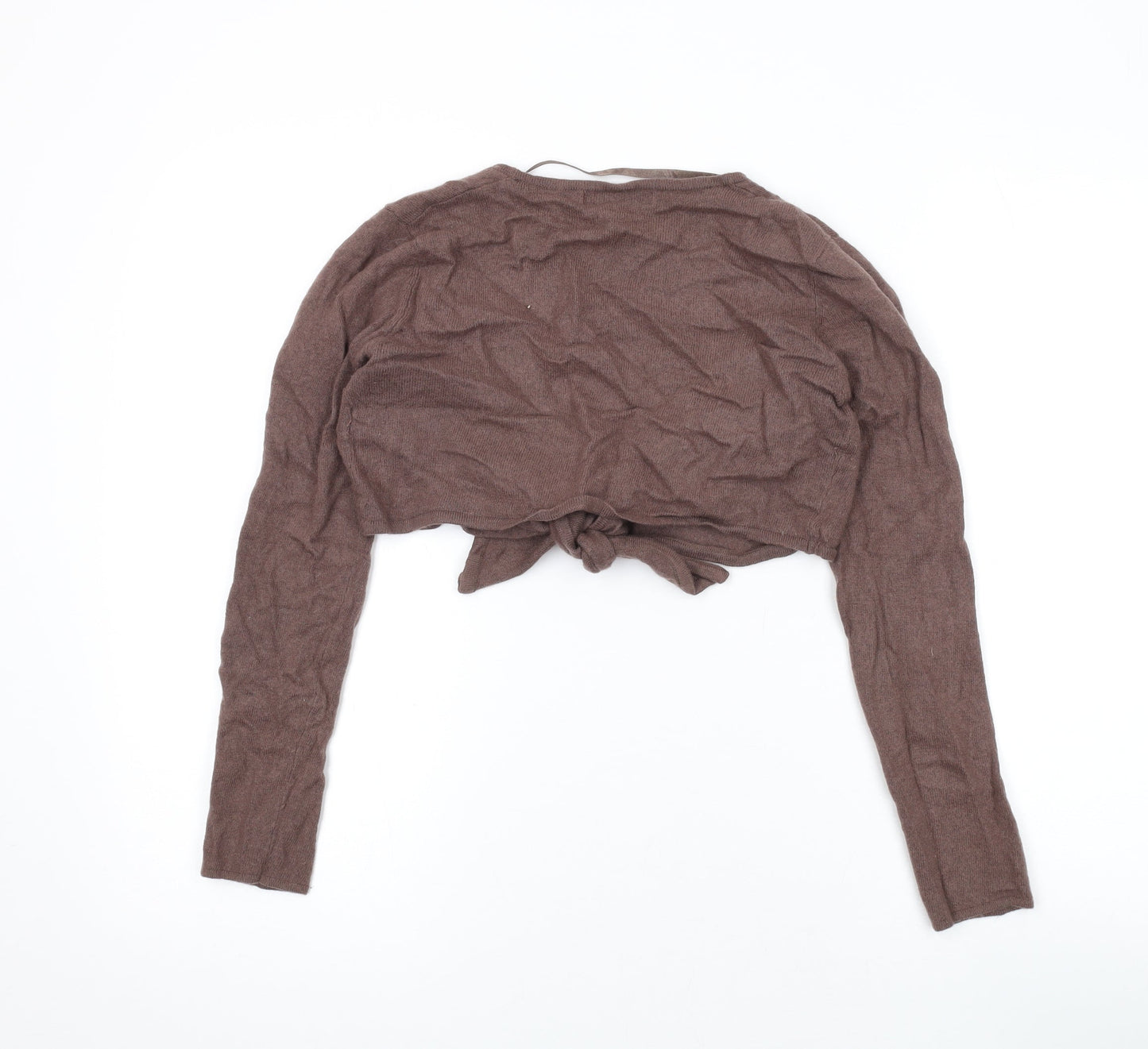 Womens UK Size 10 Monsoon Brown Shrug Jumper