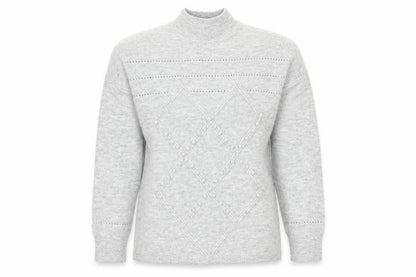 Womens UK Size S Oasis Grey Pullover Jumper
