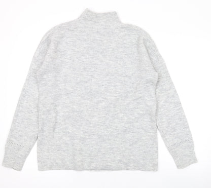 Womens UK Size S Oasis Grey Pullover Jumper