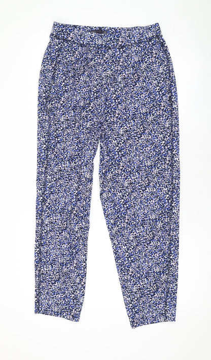 Womens UK Size 10 Marks and Spencer Regular Fit  Blue Trousers