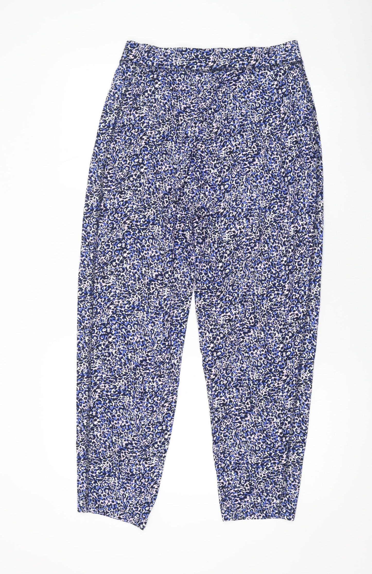 Womens UK Size 10 Marks and Spencer Regular Fit  Blue Trousers