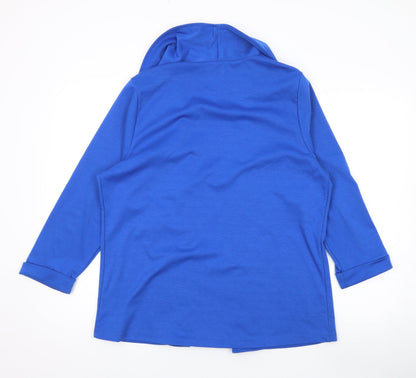 S21 Originals Womens Blue V-Neck Polyester Cardigan Jumper Size 18