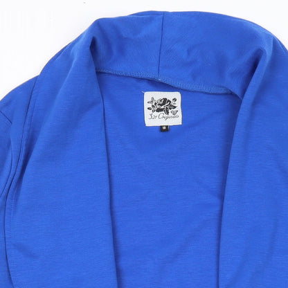 S21 Originals Womens Blue V-Neck Polyester Cardigan Jumper Size 18