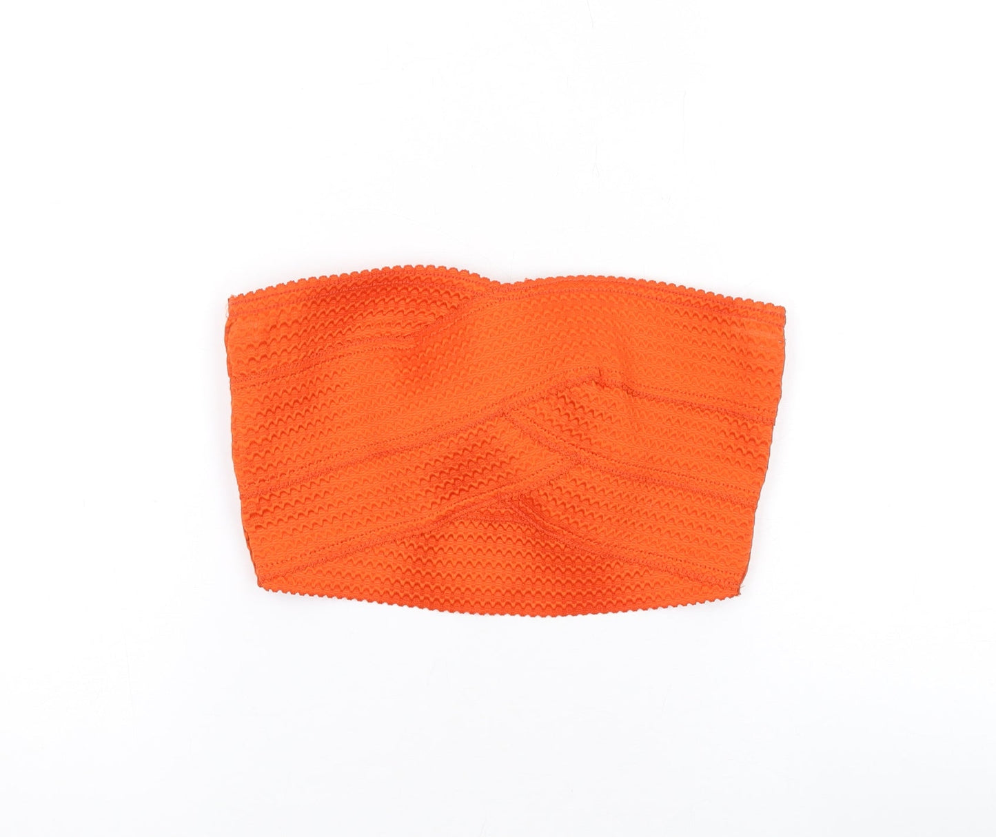 Womens UK Size 8 River Island Orange Basic T-Shirt