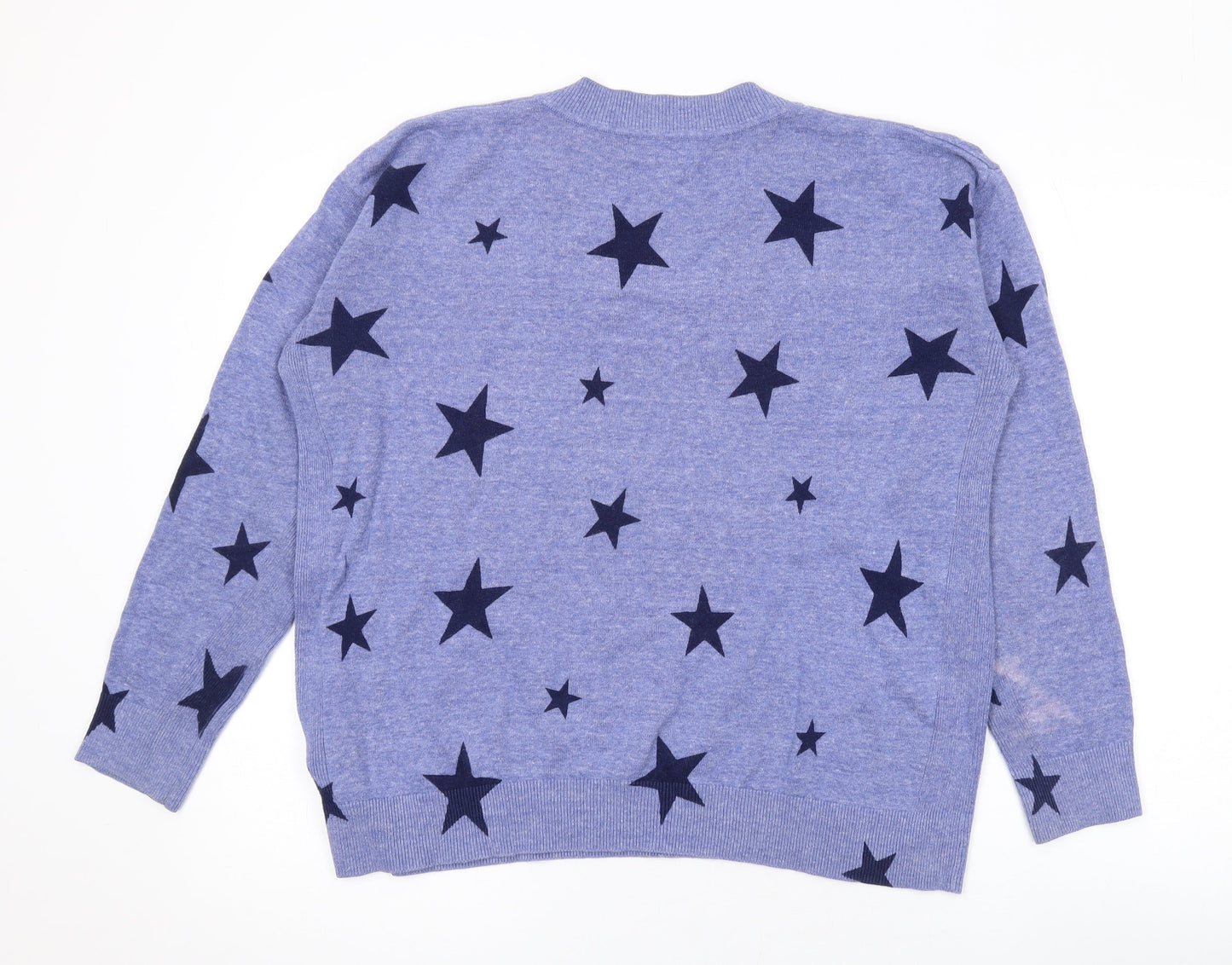 Womens UK Size M Marks and Spencer Blue Pullover Jumper