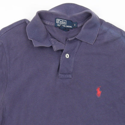 Polo Ralph Lauren Mens Purple Cotton Polo Size S Collared Button