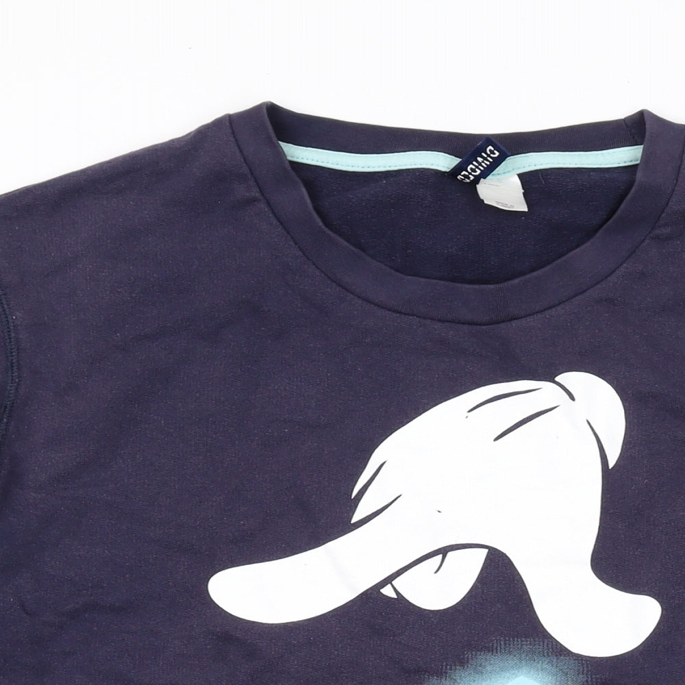 Mens UK Size XL Disney Blue Pullover Sweatshirt