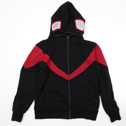 Cosplay Company Mens Black Cotton Full Zip Hoodie Size M