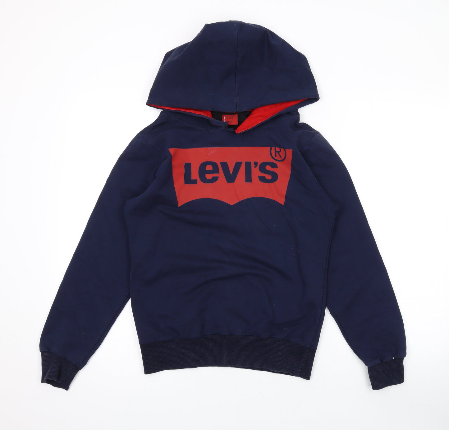 Mens UK Size M Levi's Blue Pullover Hoodie