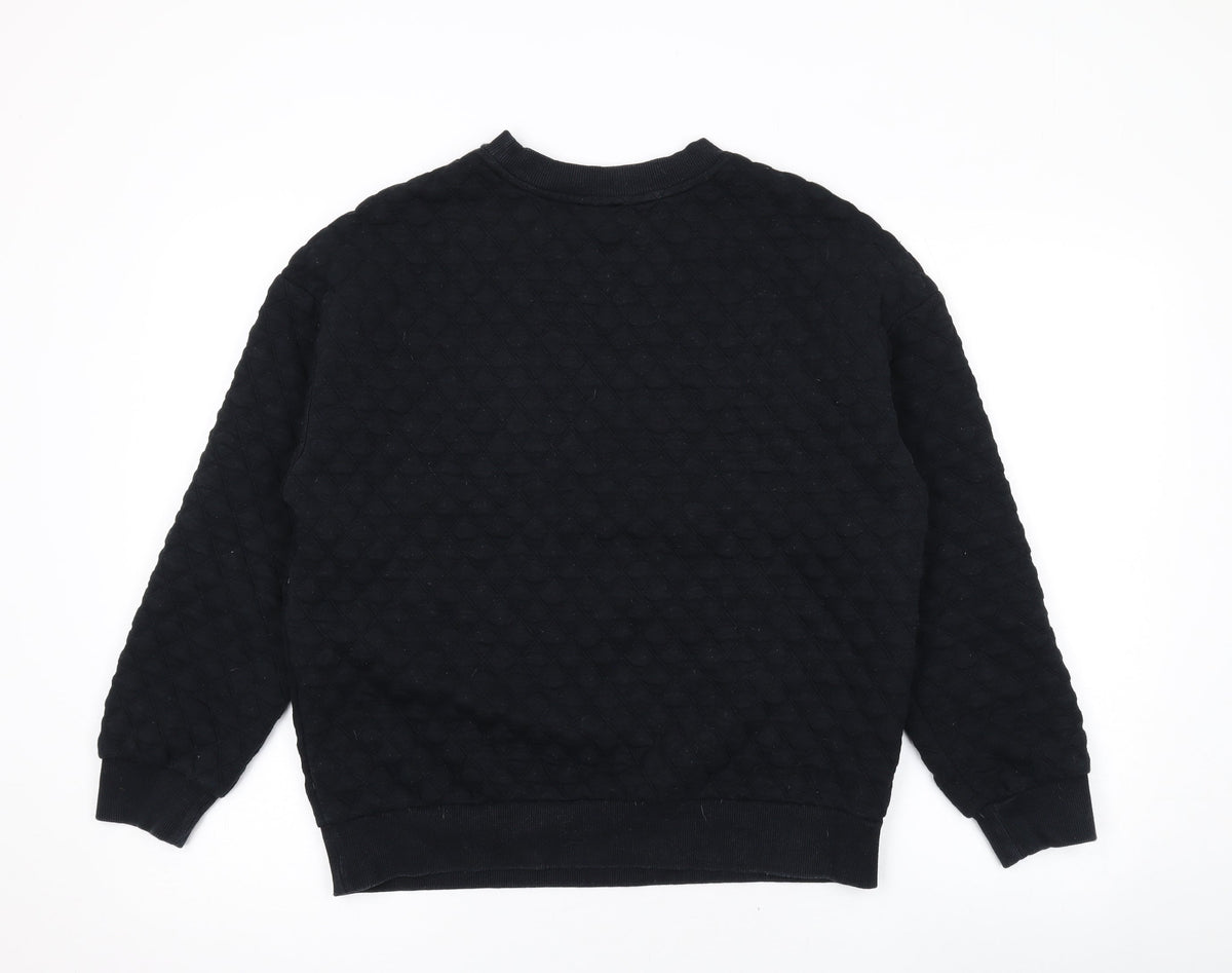 Womens UK Size 12 Marks and Spencer Black Pullover Sweatshirt