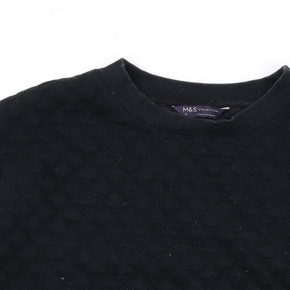 Womens UK Size 12 Marks and Spencer Black Pullover Sweatshirt