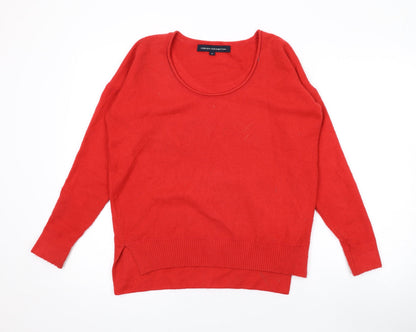 Womens UK Size S French Connection Red Pullover Jumper