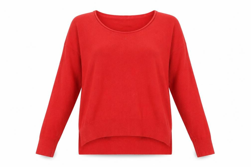 Womens UK Size S French Connection Red Pullover Jumper
