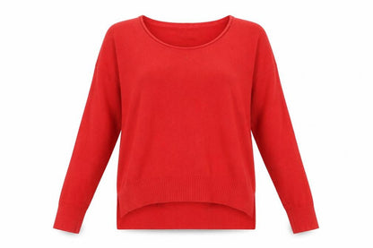 Womens UK Size S French Connection Red Pullover Jumper