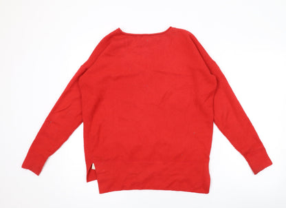 Womens UK Size S French Connection Red Pullover Jumper