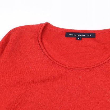 Womens UK Size S French Connection Red Pullover Jumper