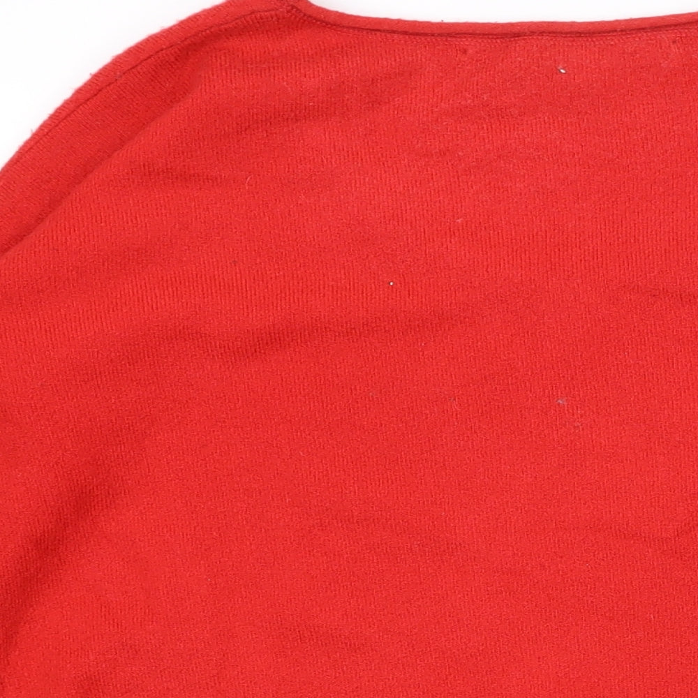 Womens UK Size S French Connection Red Pullover Jumper