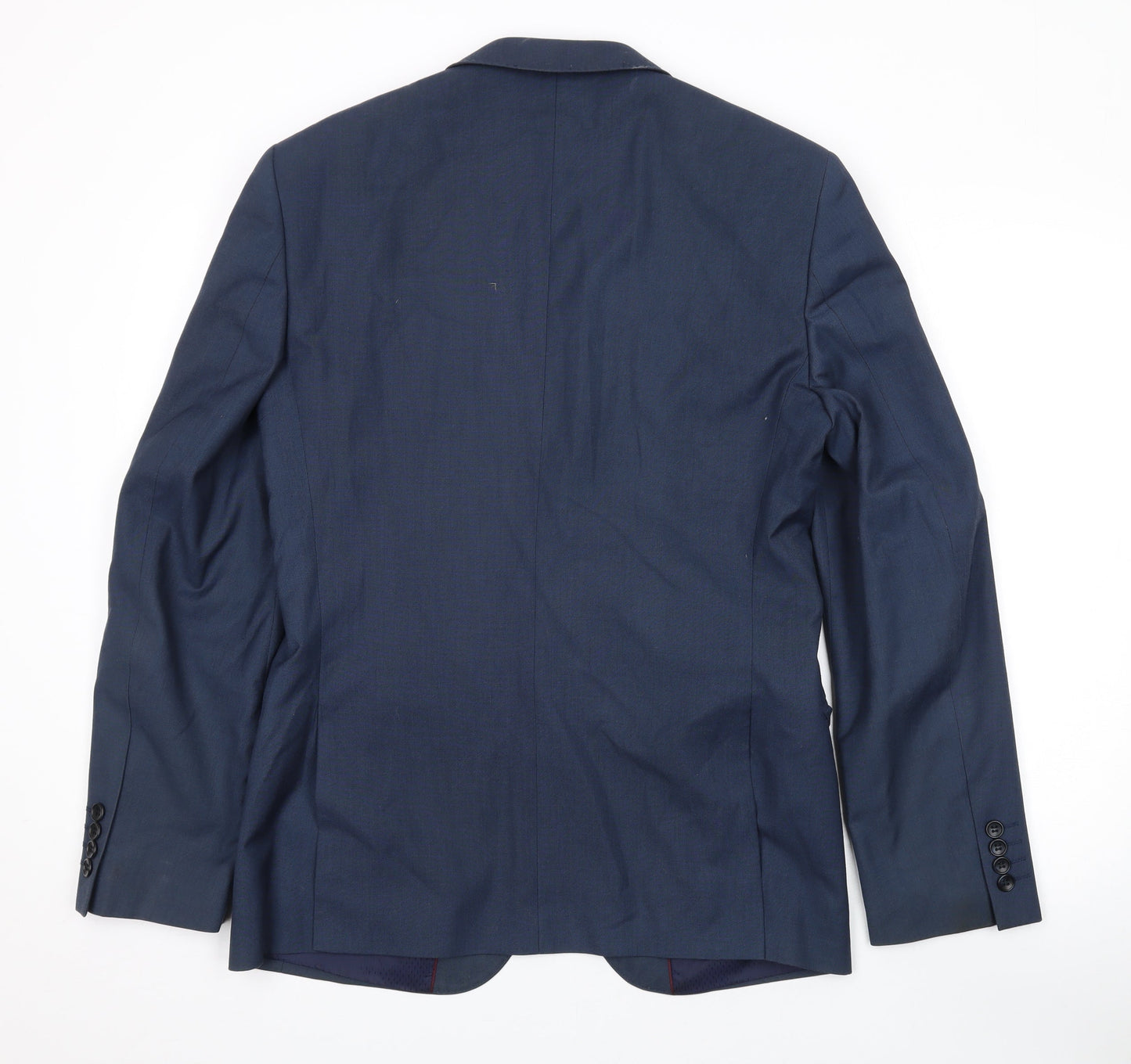 Mens UK Size 38 Burton Regular Blue Suit Jacket