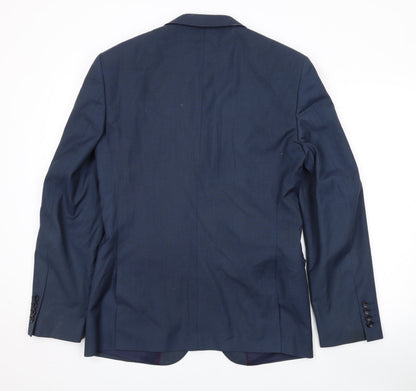 Mens UK Size 38 Burton Regular Blue Suit Jacket