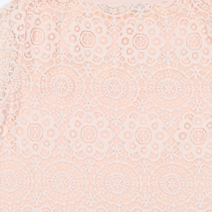 Womens UK Size 10 Marks and Spencer Pink Basic T-Shirt