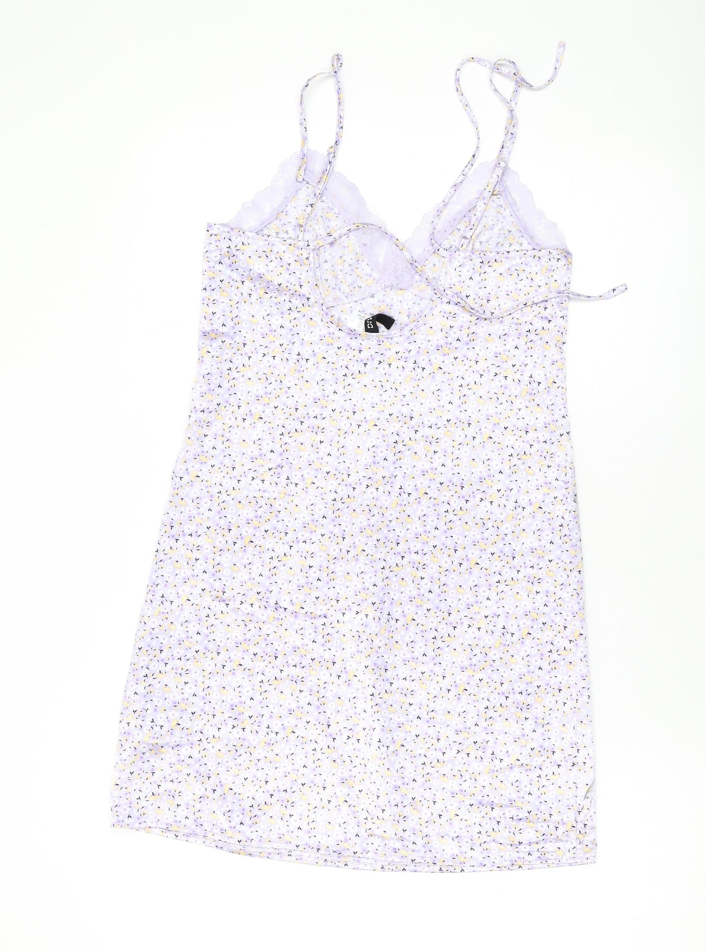 Divided by H&M Womens Purple Floral Polyester Camisole Tank Size 2XS V-Neck