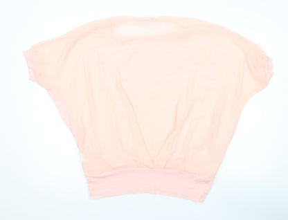 Womens UK Size L Vouley Vous Pink Basic T-Shirt