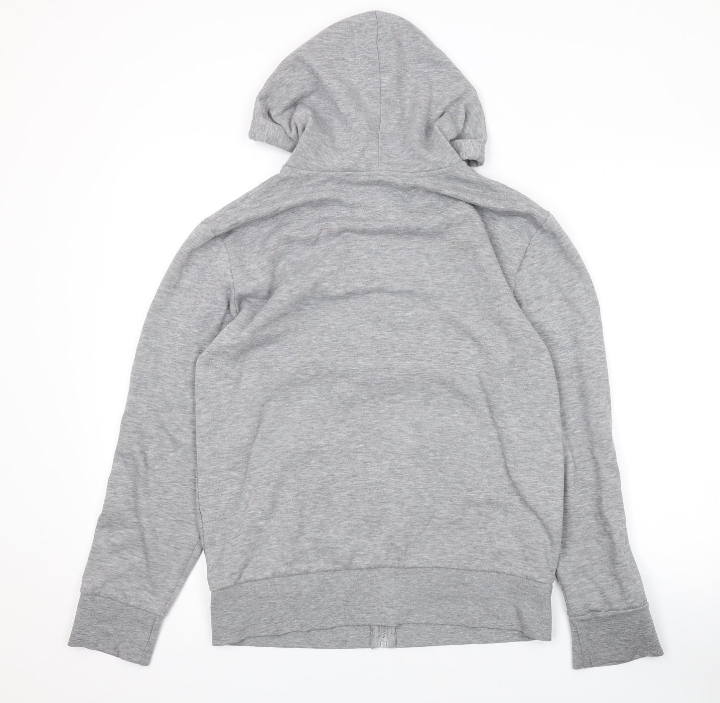 Originals Mens Grey Polyester Full Zip Hoodie Size S