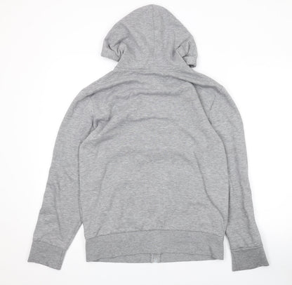 Originals Mens Grey Polyester Full Zip Hoodie Size S