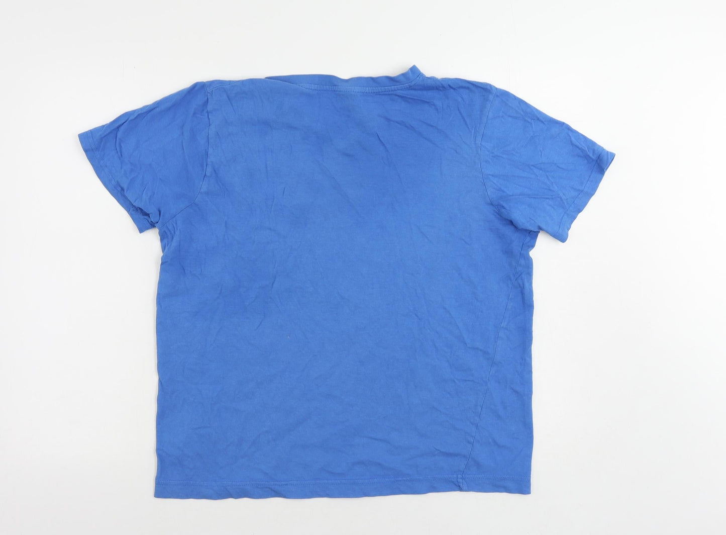 Womens UK Size M Donnay Blue Basic T-Shirt