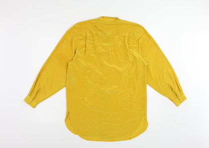 Womens UK Size 10 Principles Yellow Tunic Button-Up