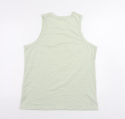 Lee Cooper Womens Green Polyester Basic Tank Size XL Round Neck - Baja Palms