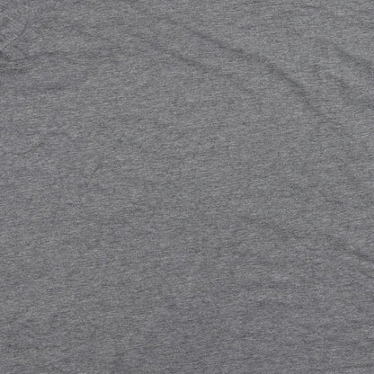 Dione Gilman Womens Grey Cotton Tunic T-Shirt Size XL Round Neck - Pockets