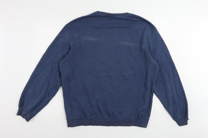 Mens UK Size L H&M Blue Pullover Sweatshirt