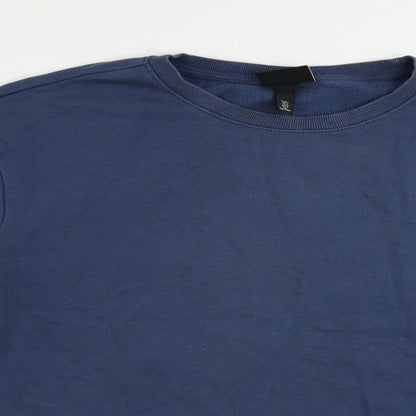 Mens UK Size L H&M Blue Pullover Sweatshirt