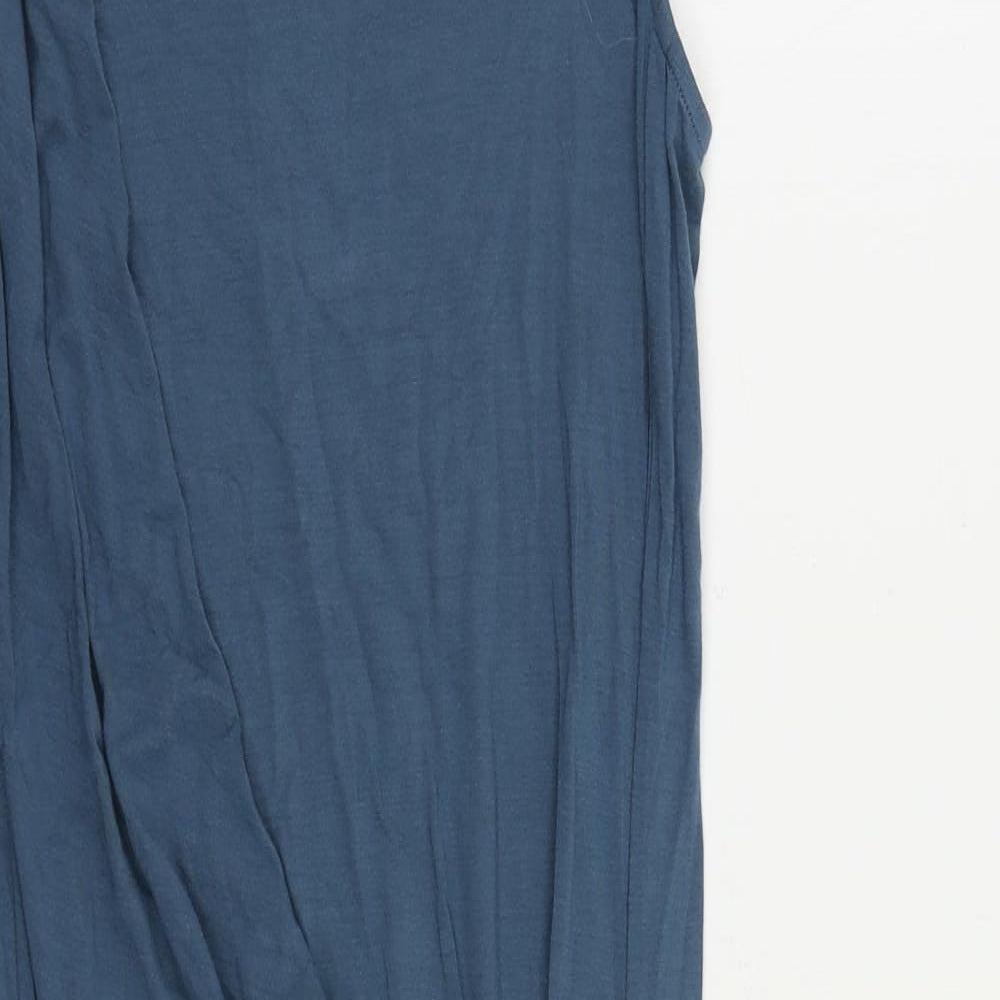 Peruvian Connection Womens Blue Viscose Pencil Dress Size S Round Neck Pullover