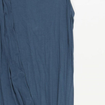 Peruvian Connection Womens Blue Viscose Pencil Dress Size S Round Neck Pullover