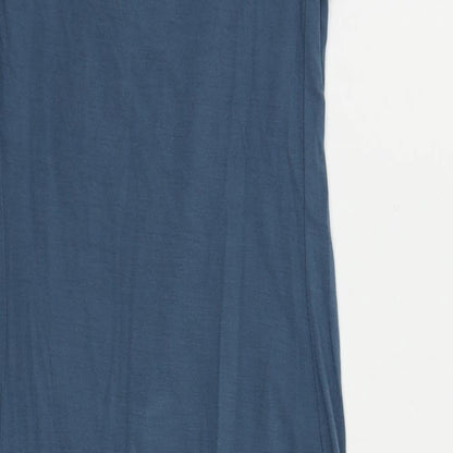 Peruvian Connection Womens Blue Viscose Pencil Dress Size S Round Neck Pullover