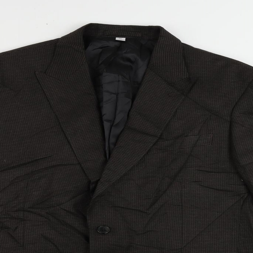 Mens UK Size 42 Marks and Spencer Regular Brown Suit Jacket