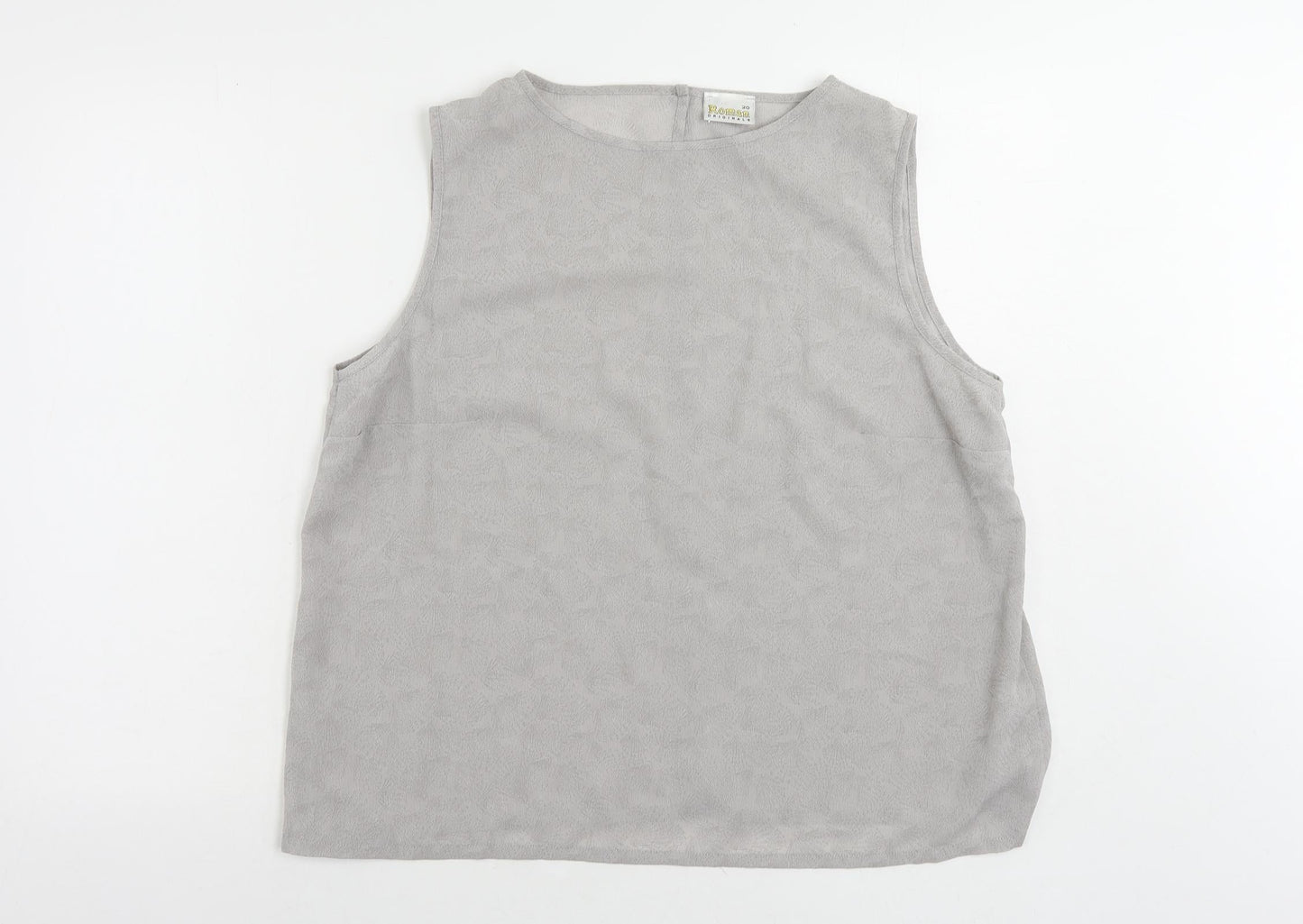 Womens UK Size 20 Roman Grey Basic Blouse