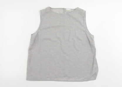 Womens UK Size 20 Roman Grey Basic Blouse