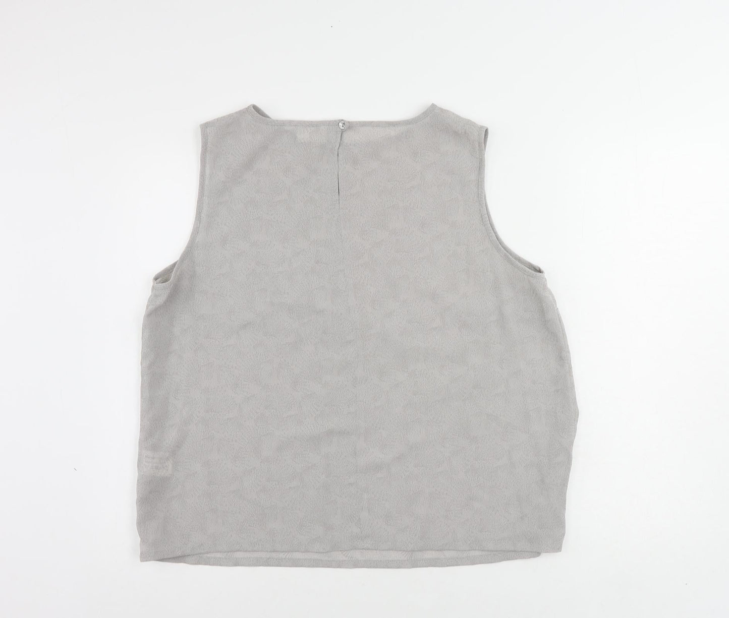 Womens UK Size 20 Roman Grey Basic Blouse